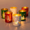 Photophore Verre pour Decoration Noel Table: Romadedi Lot De 6 Bougeoirs Noël pour Bougie Chauffe Plat Deco Table Noel, Verre De Noel pour Maison Fenetre, Contenant pour Bougie pour Salon Interieur