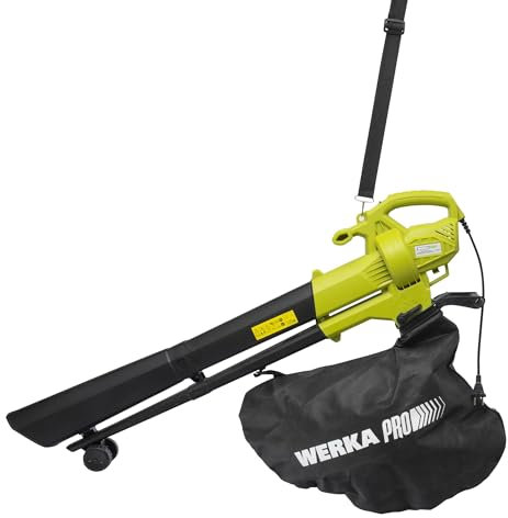 WERKA PRO Aspiradora sopladora trituradora 3500w
