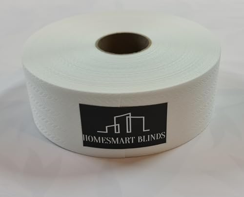 VERTICAL BLIND FABRIC - Feather Weave/Falcon WHITE - 89mm 3.5inch FULL ROLL ≈ 100M by Homesmart Blinds