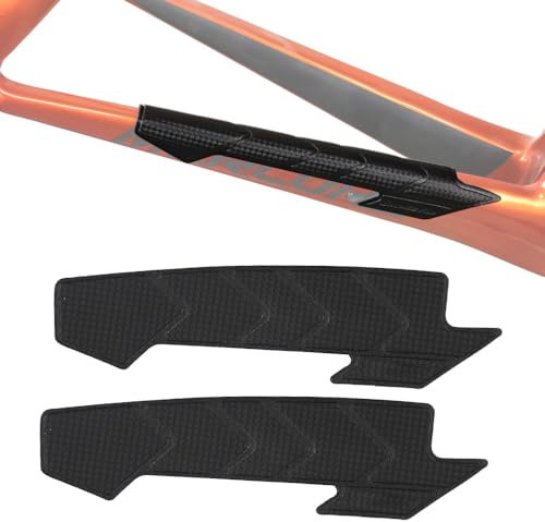 FENGCHUANG 2 Stücke Kettenschutz Fahrrad, Schwarz Fahrrad Rahmenschutz, Universal Kettenstrebenschutz MTB, für Rennräder, Mountainbikes, Damenräder zum Schutz von Fahrradketten und Rahmen