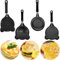 QSLKI 4 Pack Non Stick Mini Pan For One Egg, 4.7 Mall Frying Pans With Handle Heat Resistant, Portable Camping Cooking Omelet Skillet Pans For Stove, Oven, Grill Safe, Indoor And Outdoor Use(Style 1)