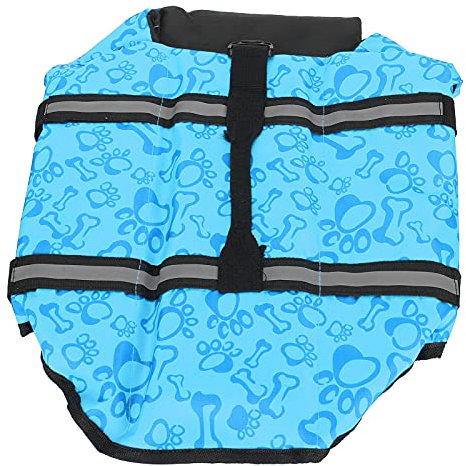 Verstellbare Schwimmweste für Hunde mit Reflektierenden Streifen – wasserdichte Haustier-Badebekleidung für Kleine, Mittelgroße und Große Hunde – Hunde-Schwimmweste mit Hohem