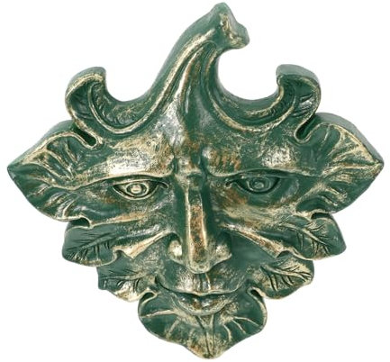 GAROZATION Wandtafel Grünen Mann Gartenornamente Aus Harz Wandkunst Für Innenräume Dekoratives Wanddekor Mit Grünem Mann Handwerkliches Wandbehanghandwerk