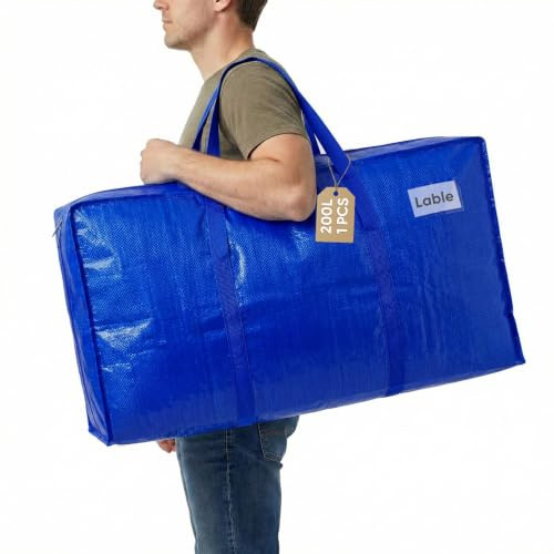 Bolsa Mudanza Impermeable Extra Grande: 200L Plegable Bolsas Almacenamiento