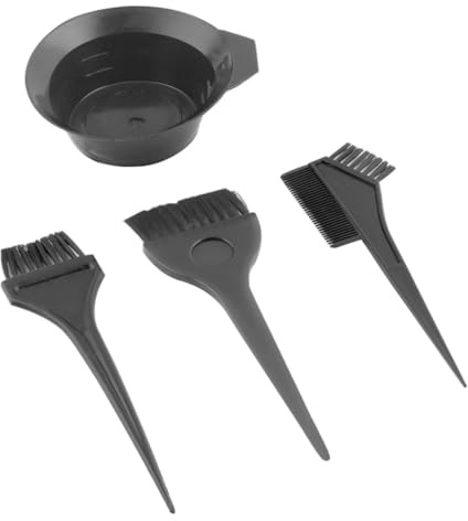 Kit tintura per capelli: set di ciotole per mescolare pettini e spazzole per colorare, strumenti per lo styling del salone 4 pezzi