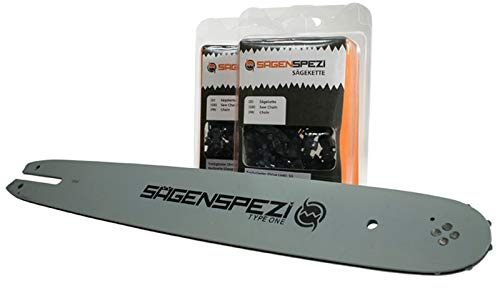 Sägenspezi Guide de 35cm 3/8P 1,3mm et 2 chaînes à gouge carrée pour Stihl 017 MS 170 MS170