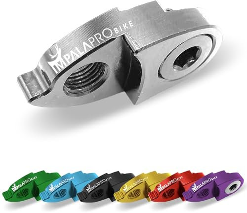 IMPALAPRO Bike Fahrrad Schaltwerk Link Hanger Extender - Schaltauge für Mountainbike - Schalthaken-Verlängerung - Derailleur Hanger - Schaltwerk Adapter - Fahrrad Hanger Extender (Silber)