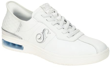Skechers Snoop Dogg - Scarpe da Ginnastica da Uomo a Mani libere, Pelle Bianca., 37 EU