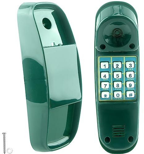 Haconba Swingset Phone Toys Playground Phone Pretend Treehouse Telephone Toy with Numeric Key for Outdoor Playground Jungle Gym Accessories (Green)
