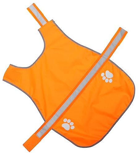 GRIRIW Reflektierende Hundeweste Aus Oxford-Stoff, Atmungsaktiv Und Sicher Mit Klettband Für Outdoor-aktivitäten, Spaziergänge Und Reisen