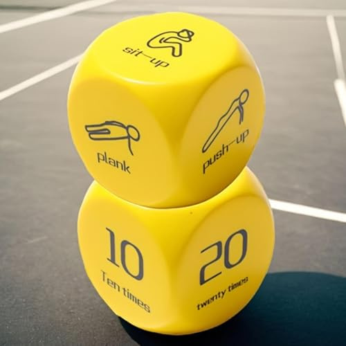 5 x 5 cm - Lot de 2 cubes anti-stress pour le bureau - Pour entraînement complet du corps - Accessoire de fitness idéal pour les cours d'exercices et la gymnastique à la maison - Cube d'entraînement