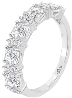 LOTUS SILVER Damenring 925 Sterling Silber - Ergonomisches Design und Perfekte Passform LP3839-3/116 - Ideal für Verlobung - Antrag - Versprechen - Mit Zirkonia - Damenringe