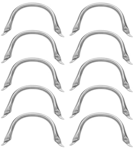 SUPVOX Manici per Pentole in Acciaio Inox 10 Pezzi Maniglia di Ricambio Laterale Comoda Impugnatura Accessori Cucina Sostituzione Manico Orecchio Pentola per Uso Quotidiano