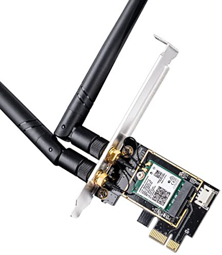 Cudy AX3000 WiFi6 Adaptador PCIe, Tarjeta WiFi pc, Bluetooth 5.0 PCIe, 2402Mbps + 574Mbps, 802.11ax/AC/a/b/g/n, Windows 10 (64-bit)