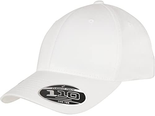 Flexfit Unisex 110 Organic Cap Baseballkappe, white, Einheitsgröße