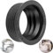 Manicotto Sifone in Gomma, 1 pz, DN 40/50, Per Tubo di Scarico DN50 HT con Ø Interno 50 mm e Tubo Sifone Esterno da 1 1/2 Ø 40 mm, Guarnizione Lavello Cucina in Gomma Attacco Ø 55 mm Profonda 25 mm