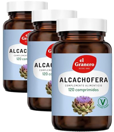 El Granero Integral - Alcachofera - 600 Mg - 120 Comprimidos - Elaborado a Base de Polvo y Extracto Estandarizado de Hojas de Alcachofera - Ayuda a la Digestión y a Controlar el Peso (Paquete de 3)