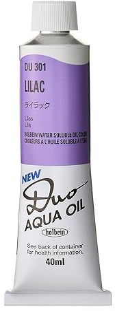 Holbein : Duo Aqua : Watermixable Oil Paint : 40ml : Lilac