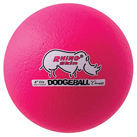 Champion Sports Rhino Skin Dodgeball (Einzelbett, Neon Pink, 15,2 cm)