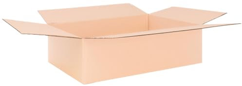 verpacking Faltkartons 500 x 330 x 175 mm Braun (Außenmaß 505 x 335 x 185 mm) KK 99 1-wellig Versandkarton für mittelgroße Waren DHL Paket DPD GLS Kartons (25 Stück)