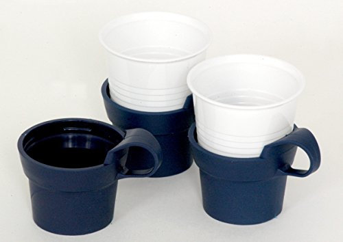 Acorn Cup Holders for Office Drinks in Plastic Cups (Pack 10) Perfect for ‘Squat’ Size Cup - will also fit ‘Tall’ - but NOT Suitable for Polystyrene Cups (Made in the UK)