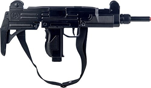 Festartikel Hirschfeld Gonher 134/6 – Fucile mitragliatore in Metallo, 12 Colpi Nero