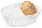 KESPER Brot- und Obstkorb 31 x 23,5 x 8,5 cm aus Kunststoffgeflecht, weiß/Servierkorb