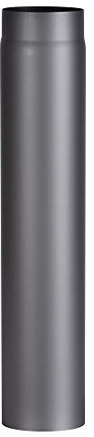 FIREFIX RD150/7 ugnsrör av 2 mm tjockt stål (rökrör) i 150 mm diameter, för eldstäder och eldstäder, senotterm, mörkgrå, 750 mm lång