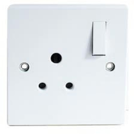 Dencon Accessories 4493 Round Pin Socket, 5A, Switched