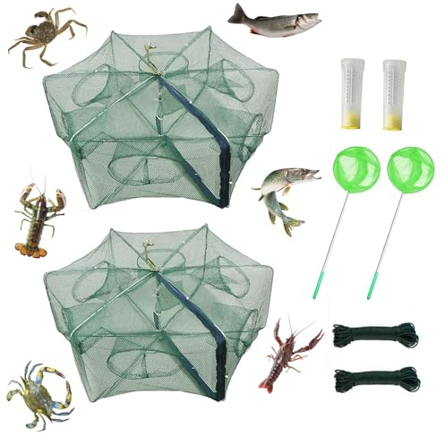 Piège à appâts Pliable pour crabes, écrevisses, ménés, crawdad crevettes et crevettes