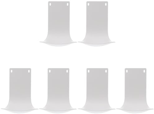 Cabilock 6 Pcs Plastic Water Tray Wall Foam Dispenser Tray Laundry Soap Dispenser Catch Tray Wall Mount Soap Dispenser Soap Catcher Tray Drip Tray Valid White Water Dispenser Soap Holder