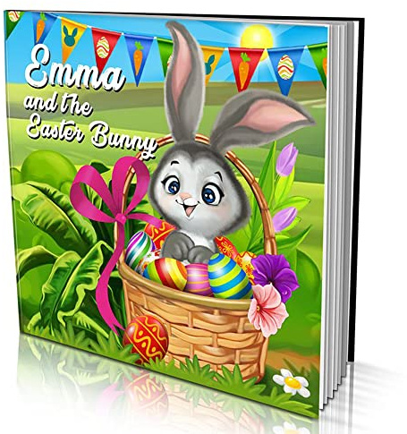 Personalized Story Book by Dinkleboo -The Easter Bunny - for Kids Aged 0 to 8 Years Old - A Story About Your Child Getting a Special Invitation from The Easter Bunny to go on an Easter Egg Hunt.