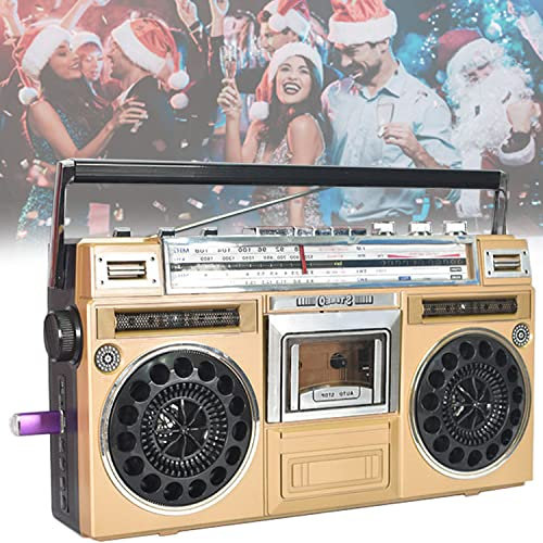 ZXSYYDS Retro Boombox Replay, Cassette Boombox, Reproductor De Cassette Y Grabadora, Boombox Retro Bluetooth con Reproductor De Cassette Y Altavoz De Radio Am/FM, Regalo para Ancianos Y Niños
