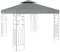 Pavillondach 3x3m Wasserdicht Doppeldach Schutzhaube Pavillon Ersatzbezug Gartenpavillon Ersatzdach Sturmfest Partyzelt Ersatzbezug (Grau, 3 x 3m)