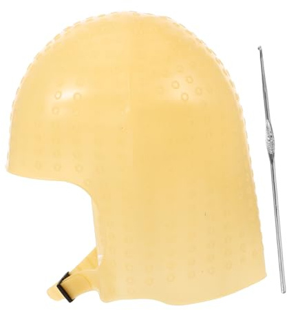 BATHVEVE Gorro De Silicona Para Teñir El Cabello Incluye Agujas De Mechas y Material Suave Para Teñir El Cabello Casa o Salones De Belleza