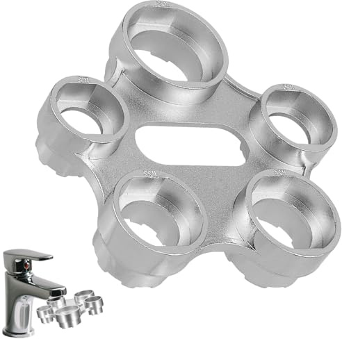 Chiave di montaggio per aeratore, rubinetto colino, chiave per ugello miscelatore, 10 misure universale, valvola di servizio, aeratore di ricambio