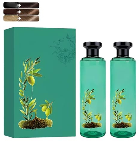 Tinta per capelli a base di oli essenziali botanici a lunga durata, formula delicata Set tinta per capelli a lunga durata, tinta floreale vegetale monodose (03)