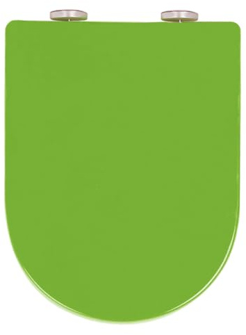SXDMOUBK Asiento de Inodoro con bisagras Ajustables, Asiento de Inodoro con Cierre Suave en Forma de D con fácil fijación Superior, liberación rápida para Limpieza, Polipropileno Duradero,