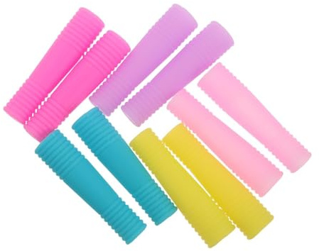 Beavorty Scissor Tip Protector Silicone Cover, 10PCS Reusable Nail Nipper Protective Sleeve with Long Spiral Design, Impact Protection for Nail Clippers and Beauty Tools at Home