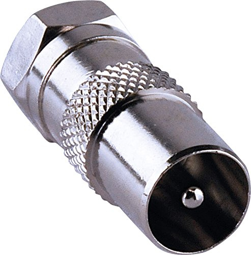 Schwaiger Adapter (F-Stecker auf DIN-Stecker) Silber