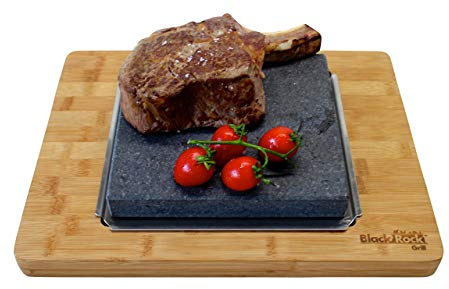 Black Rock Grill Big Sizzle Steak Platter - Premium Large Steak Stone Set for Serious Steak Lovers.