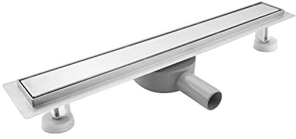 SaniteModar Duschrinne 100cm, Befliesbar Duschrinne mit 360° Siphon Geruchsstop und Haarfilter, Edelstahl Bodenablauf