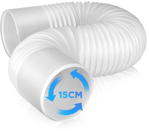 FHzytg Klimaanlage Schlauch Verlängerung Schlauch, Lüftungsschlauch Klima, Länge 1,5m Durchmesser 150mm AC-Abluftschlauch Schlauchverlängerung für Klimaanlage Abzugshaube, Wäschetrockner