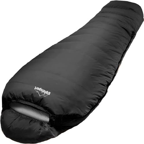 Gipfelsport Ultraleicht Schlafsack 3 Jahreszeiten [0°C, 10°C] Ultralight Sleeping Bag [950g] Ultraleichter Mumienschlafsack für den Sommer [100GSM] Trekking Sommerschlafsack für Camping