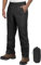 Outdoor Ventures Herren Regenhose Fahrrad Wasserdicht Atmungsaktiv Überziehhose Winddicht Outdoorhose Wanderhose Winddicht Leichte Trekkinghose Packbar Schwarz S/32 Schrittlänge