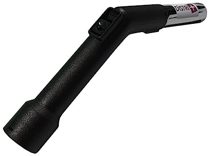 Distri+ - Poignée Plastique/métal avec réglage d'air pour aspirateur à Clipser sur Flexible diamètre 32mm intérieur et po