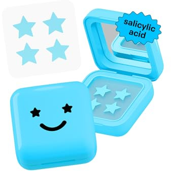 Starface Patchs Hydro-Star + Acide Salicylique et Big Blue Compact, Aide à Réduire Visiblement et Apaiser les Imperfections, Forme d'Étoile Mignonne, Végan, 32 pièces