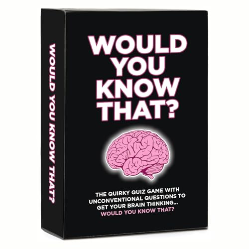 Would You Know That? The Ultimate Quiz Game | Family Card Games for Adults | Family Board Games | Party Games | Adult Games | Stocking Fillers | Secret Santa Gifts | Board Games for Adults