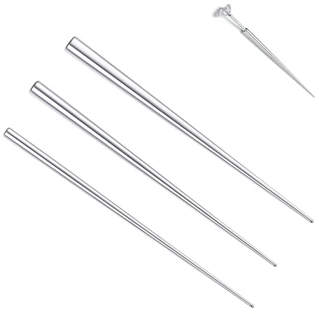FIOROYAL 3 Pièces Broches d'Insertion Coniques Acier Chirurgical 316l 14g 16g 18g Perçage Outil Kit Assistant pour Oreille/Nez/Lèvre/Ventre/Mamelon/Langue Piercing Outil Changement IN