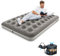 Bestway Premium Camping Double Airbed with Cordless Battery Pump, Double Flocked Inflatable Bed Portable, Air Mattress, Outdoor Camping Air Be